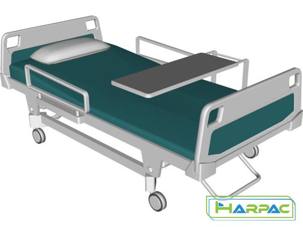 Double hospital bed with rails | Buy at a cheap price